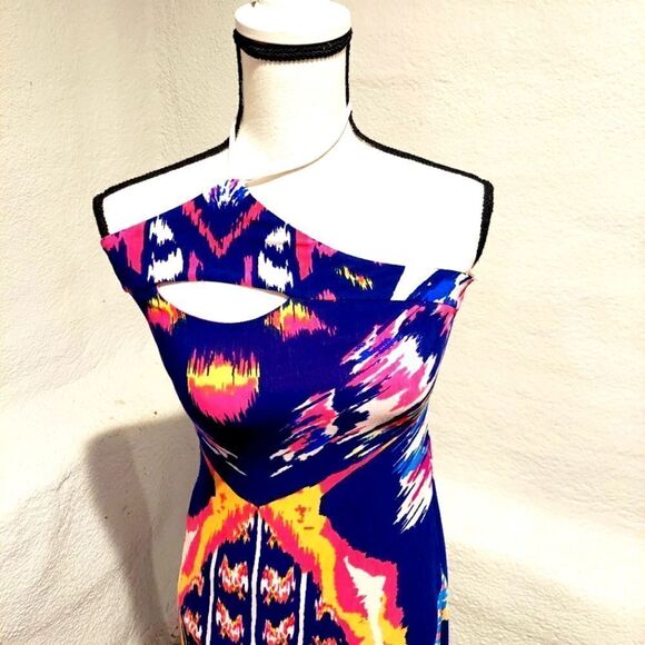 SEVENGATE Maxi Dress Multi Color Womens Size Medium - Picture 3 of 6